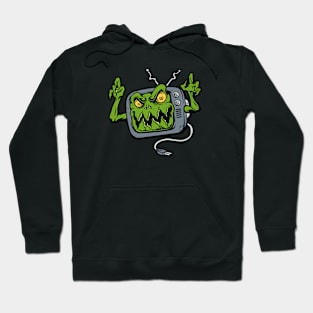 Scary Zombie Television Cartoon Hoodie